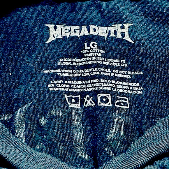 Megadeth 2022 Killing Road Tour Mens/ Unisex Band Graphic Short Sleeve T-Shirt L - Picture 3 of 7